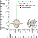 Art Deco Pear Natural Stone Wedding Ring