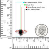 Art Deco Pear Natural Stone Trio Ring