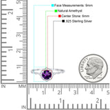 Vintage Style Round Natural Stone Floral Ring