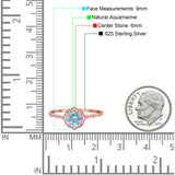 Vintage Style Round Natural Stone Floral Ring