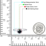 Vintage Style Round Natural Stone Floral Ring