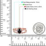 Two Piece Oval Natural Stone Bridal Ring