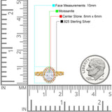 Art Deco Oval Natural Stone Halo Ring