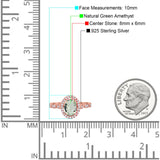 Art Deco Oval Natural Stone Halo Ring