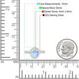 Art Deco Oval Natural Stone Halo Ring