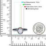 Art Deco Oval Natural Stone Wedding Ring