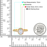 Art Deco Oval Natural Stone Wedding Ring