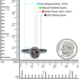 Art Deco Oval Natural Stone Wedding Ring