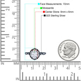 Art Deco Oval Natural Stone Flower Ring