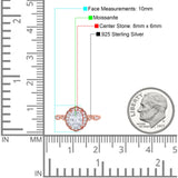 Art Deco Oval Natural Stone Flower Ring