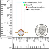 Art Deco Oval Natural Stone Flower Ring