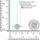 Art Deco Oval Natural Stone Flower Ring