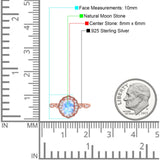 Art Deco Oval Natural Stone Flower Ring