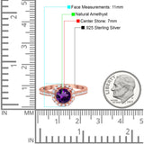 Art Deco Round Natural Stone Wedding Ring