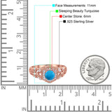 Art Deco Round Natural Stone Filigree Ring