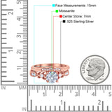 Two Piece Round Natural Stone Filigree Ring