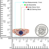 Art Deco Round Natural Stone Leaf Style Ring