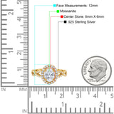 Art Deco Oval Natural Stone Split Shank Ring