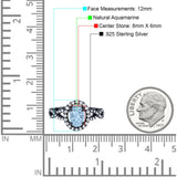 Art Deco Oval Natural Stone Split Shank Ring