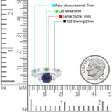 Art Deco Round Natural Stone Three Stone Ring