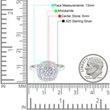 Round Natural Stone Cocktail Ring