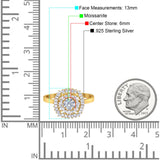 Round Natural Stone Cocktail Ring