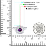 Round Natural Stone Cocktail Ring