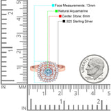 Round Natural Stone Cocktail Ring