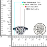 Round Natural Stone Cocktail Ring