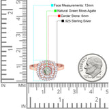 Round Natural Stone Cocktail Ring