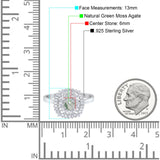 Round Natural Stone Cocktail Ring