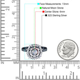 Round Natural Stone Cocktail Ring