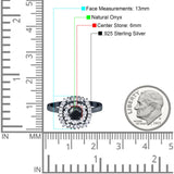 Round Natural Stone Cocktail Ring