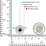 Round Natural Stone Cocktail Ring