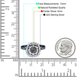 Round Natural Stone Cocktail Ring