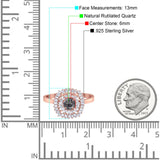 Round Natural Stone Cocktail Ring