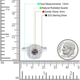 Round Natural Stone Cocktail Ring