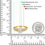 Oval Natural Stone Vintage Marquise Style Ring