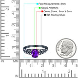 Oval Natural Stone Vintage Marquise Style Ring