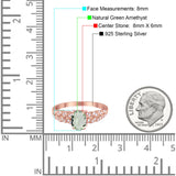 Oval Natural Stone Vintage Marquise Style Ring