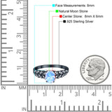 Oval Natural Stone Vintage Marquise Style Ring