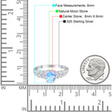 Oval Natural Stone Vintage Marquise Style Ring