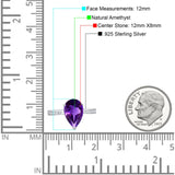 Pear Teardrop Solitaire Tapered Ring
