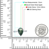 Pear Teardrop Solitaire Tapered Ring