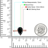 Pear Teardrop Solitaire Tapered Ring