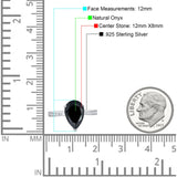 Pear Teardrop Solitaire Tapered Ring