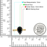 Pear Teardrop Solitaire Tapered Ring