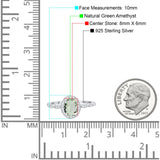 Oval Vintage Style Natural Stone Art Deco Ring