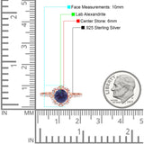 Art Deco Round Natural Stone Floral Ring