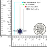 Art Deco Round Natural Stone Floral Ring